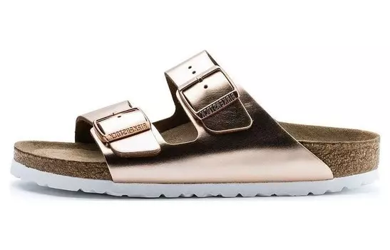 Вьетнамки женские металлик медь Birkenstock, цвет Metallic Copper