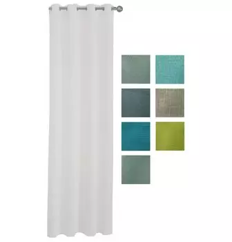 В комплекте 2 шторы с прозрачными петлями Noella, размер: 140 х 175см (желтые) Provance, зеленый