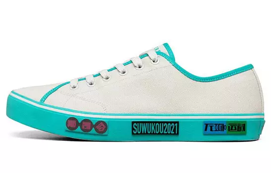 V"lites Canvas Shoes Men Low-top Белый/зеленый Skechers
