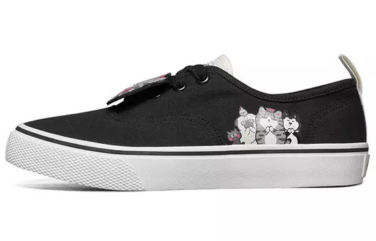V"lites Скейтбординг Кроссовки женские низкие черные Skechers