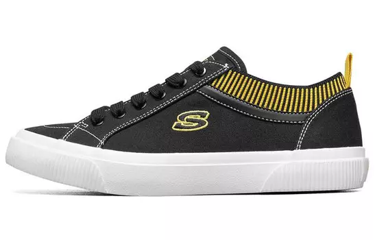V"lites Скейтбординг Кроссовки женские низкие черные/желтые Skechers