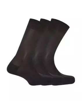 В наборе три пары коротких мужских хлопковых носков Dustin, серый