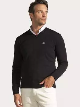 V-Образный свитер Sir Raymond Tailor, черный