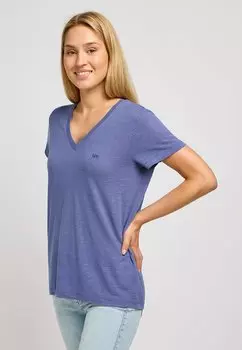 V-образный вырез Lee, синий