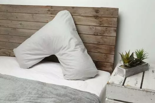 V-подушка с наволочкой в цвете на ваш выбор – серебристый Luxus Wohnkultur