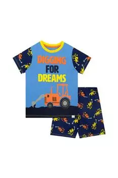 В поисках мечты Пижама Digger Harry Bear, синий