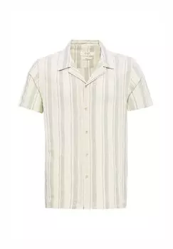 В ПОЛОСКУ Antioch, С КОРОТКИМИ РУКАВАМИ Antioch, СТАНДАРТНЫЙ ФОРТ Antioch, Рубашка Antioch, зеленый Lapaz