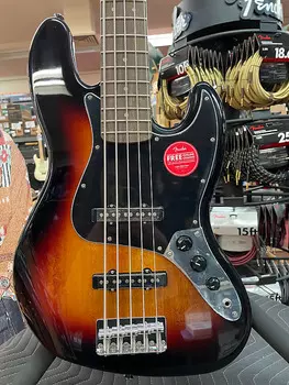В РАСПРОДАЖЕ-Squier Affinity Series Jazz Bass V, накладка на гриф Laurel, черная накладка, 3 цвета Sunburst j bass