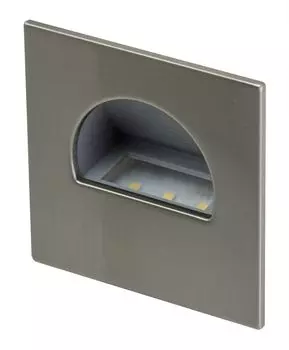 В упаковке 10 лестничных светильников теплого белого цвета IP44, матовый никель, квадратный. Trango, черный