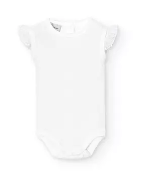 В упаковке 2 детских боди с батистовым кружевом 1х1 Babid, розовый