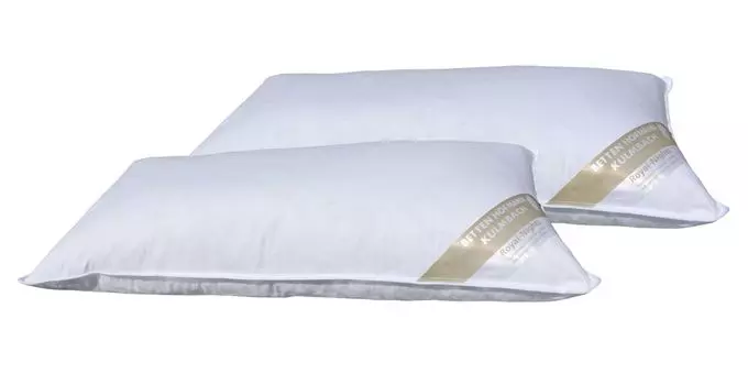 В упаковке 2 очень объемные пуховые подушки, очень твердые, толстые 40x80, 1200 г Betten Hofmann