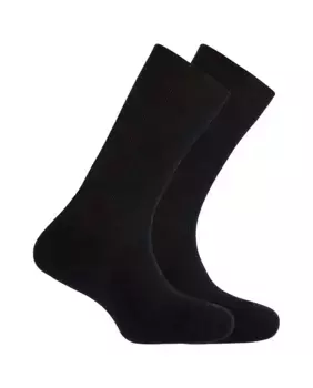 В упаковке 2 пары мужских носков из мерсеризованного хлопка темно-синего цвета Punto Blanco