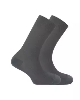 В упаковке 2 пары мужских серых носков из полиамида Punto Blanco