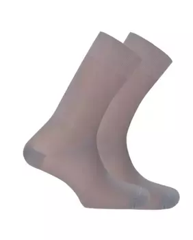 В упаковке 2 пары мужских серых носков из полиамида Punto Blanco