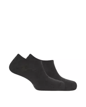 В упаковке 2 пары однотонных мужских носков из органического хлопка Punto Blanco, серый