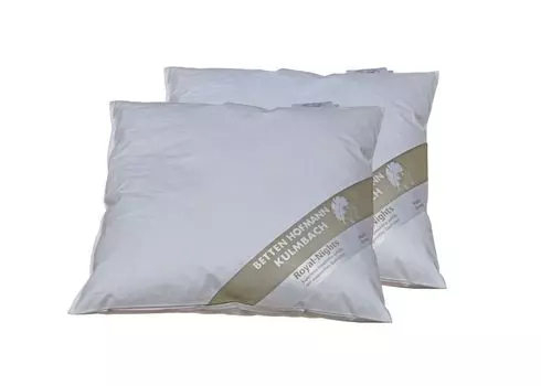 В упаковке 2 подушки Hofmanns 35х35 подушечки мягкие 30% пух 180 г Betten Hofmann