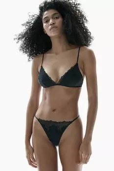 В упаковке 2 стринги из микрофибры H&M, черный