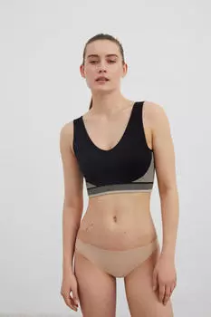 В упаковке 2 трусика телесного цвета. Dash and Stars, светло-бежевый