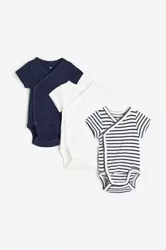 В упаковке 3 боди с запахом H&M