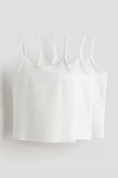 В упаковке 3 майки H&M, белый