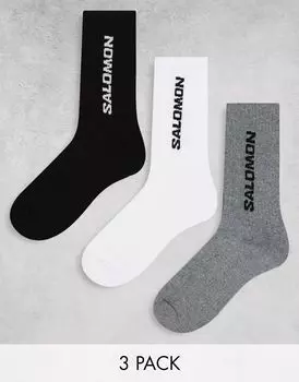 В упаковке 3 пары носков Salomon Everyday разных цветов
