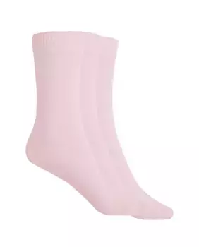 В упаковке 3 пары однотонных хлопковых носков Punto Blanco, розовый