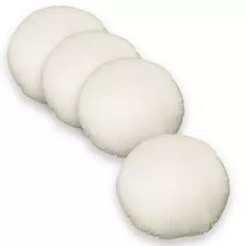 В упаковке 4 подушки-наполнители Подушка с круглыми перьями диаметром 50 см Подушка для тикинга Подушка-наполнитель Внутренняя подушка Haus und Deko