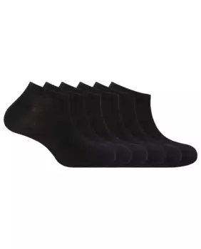 В упаковке 6 пар мужских хлопковых носков черного цвета Punto Blanco