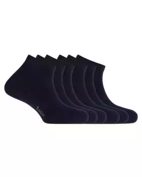 В упаковке 6 пар мужских хлопковых носков темно-синего цвета Punto Blanco, темно-синий