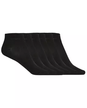 В упаковке 6 пар однотонных хлопковых носков Punto Blanco, черный