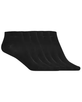 В упаковке 6 пар однотонных хлопковых носков Punto Blanco, черный
