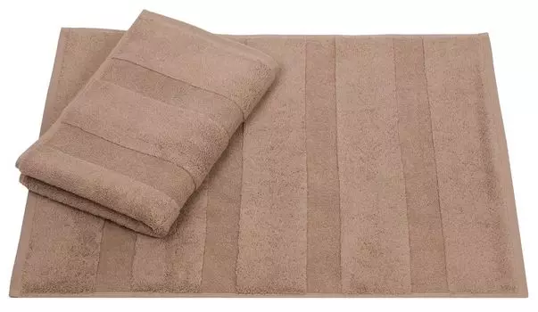 В упаковке Betz 2 коврика для ванной размером 50х70 см. Коврик для ванной из 100% хлопка. Коврик для ванной. Коврик для душа. Качество DELUXE. 680 г/м. Цвет - мокко Betzshop, коричневый