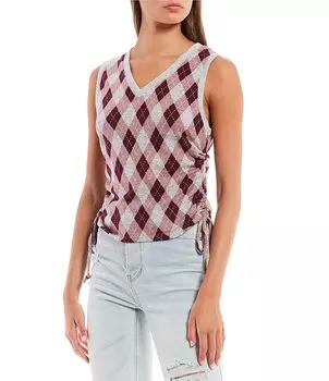 В. Жилет Hachi с начесом San Francisco Argyle I.N. San Francisco, красный