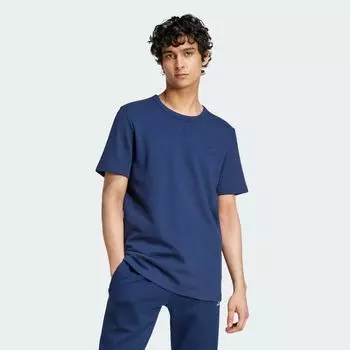 Вафельная футболка Trefoil Essentials Adidas, цвет Night Indigo