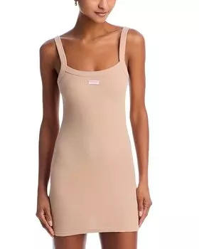 Вафельная комбинация Cami Chemise Alexander Wang, коричневый