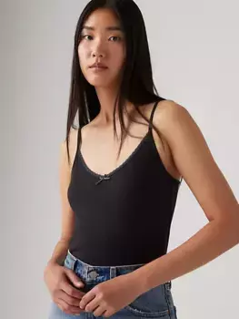 Вафельная майка для галантерейных товаров Levi's, цвет Caviar - Black