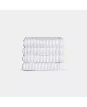 Вафельная вискоза из бамбуковой ультрамягкой мочалки Cozy Earth, белый