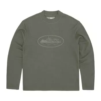 Вафельные брюки Corteiz Alcatraz с длинными рукавами, тональ хаки