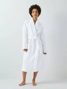 Вафельный халат John Lewis, белый