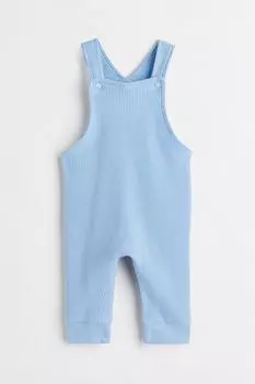 Вафельный комбинезон H&amp;M, светло-синий