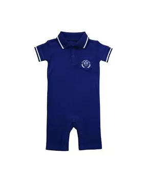 Вафельный комбинезон-поло для маленьких мальчиков Charlie Lou Baby, синий