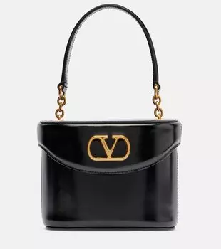 Vain VLogo кожаная косметичка Valentino Garavani, черный