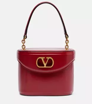 Vain VLogo лакированная косметичка Valentino Garavani, Rosso V