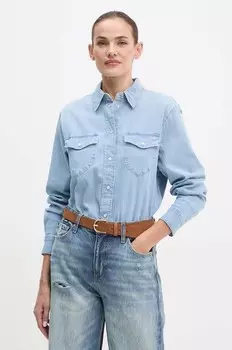 ВАЙМА рубашка Guess, синий