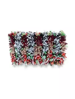 Вальтер Ван Бейрендонк Воротник с бахромой Walter Van Beirendonck, черный