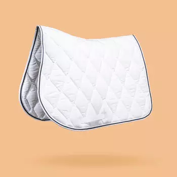 Вальтрап Fouganza 500 для пони и лошади, белый / черный / синий