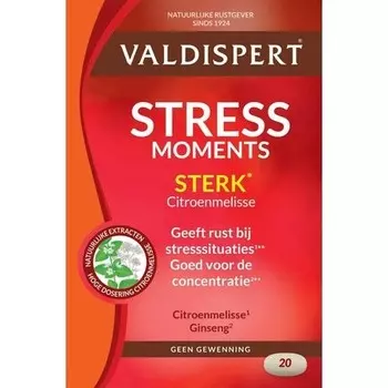 Valdispert Stress Moments Strong - Натуральное седативное средство - 20 таблеток