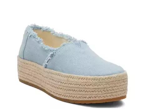 Валенсийские эспадрильи - женские Toms, Light Blue
