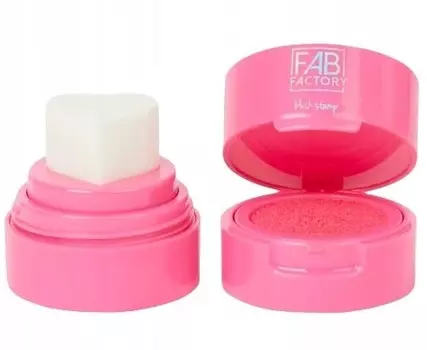 Valentine's Day, Румяна Stamp, розовый аппликатор со штампом в виде сердечка, 6,5 г Fab Factory