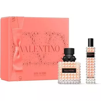 Valentino Born in Roma Donna Coral Fantasy Set 50ml Eau de Parfum Spray + 15ml Mini